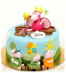 Tort urodzinowy - Świnka Peppa