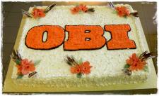 Tort z logo OBI
