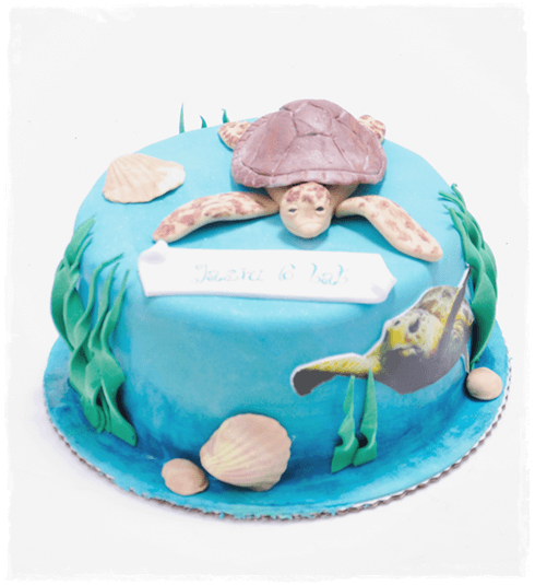 Tort z żółwiem - zdjęcie 1